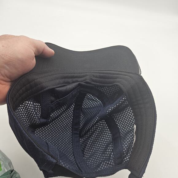 Patagonia Hat Cap Strap Back Navy Blue Mesh Performance Lightweight Mens Outdoor - Picture 8 of 8